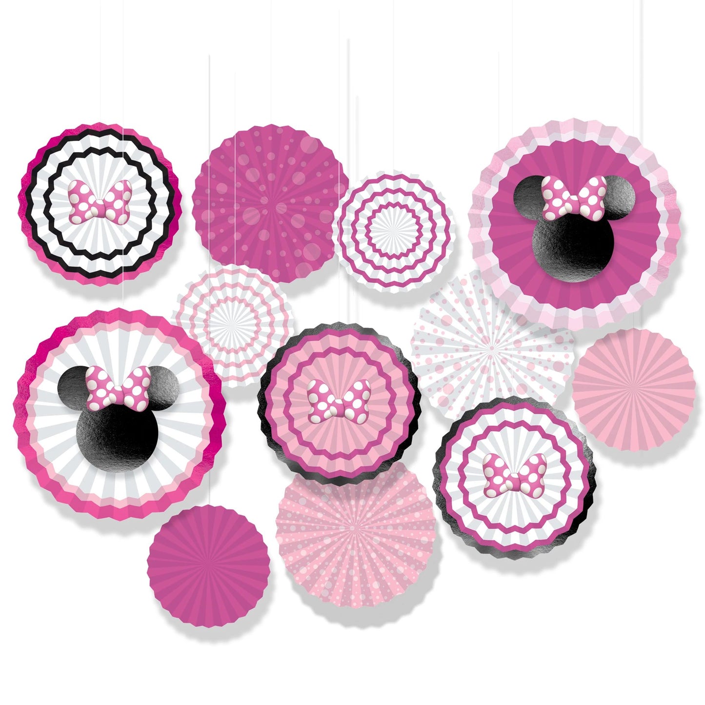 MINNIE MOUSE FOREVER PAPER FAN DECORATING KIT