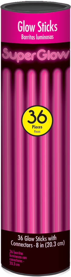 Pink Glow Sticks (36 Pcs)