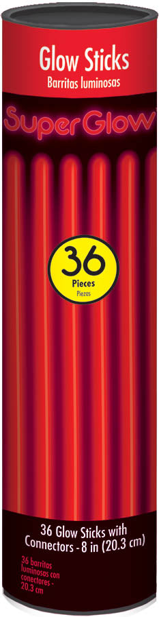 Red Glow Sticks (36 Pcs)