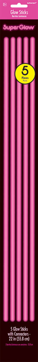 PINK GLOW NECKLACES 5 PACK