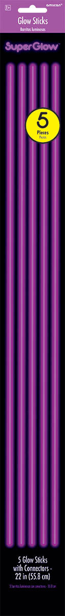 PURPLE GLOW NECKLACES 5 PACK