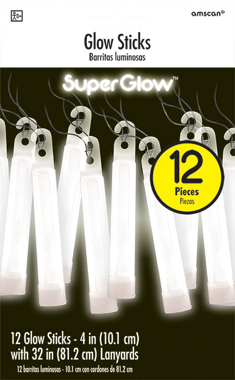 White Glowstick Necklaces (12 Pcs)