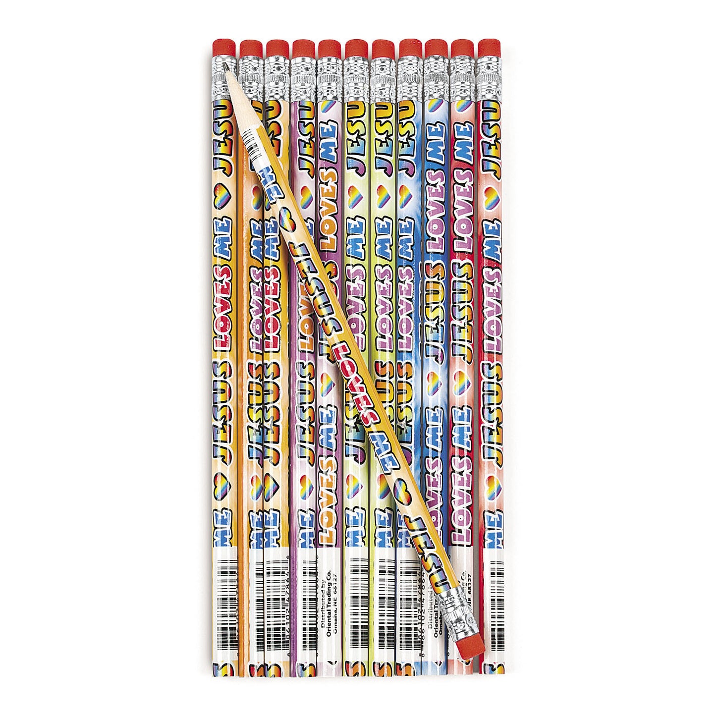 JESUS LOVES ME PENCILS 12PCS/PKG