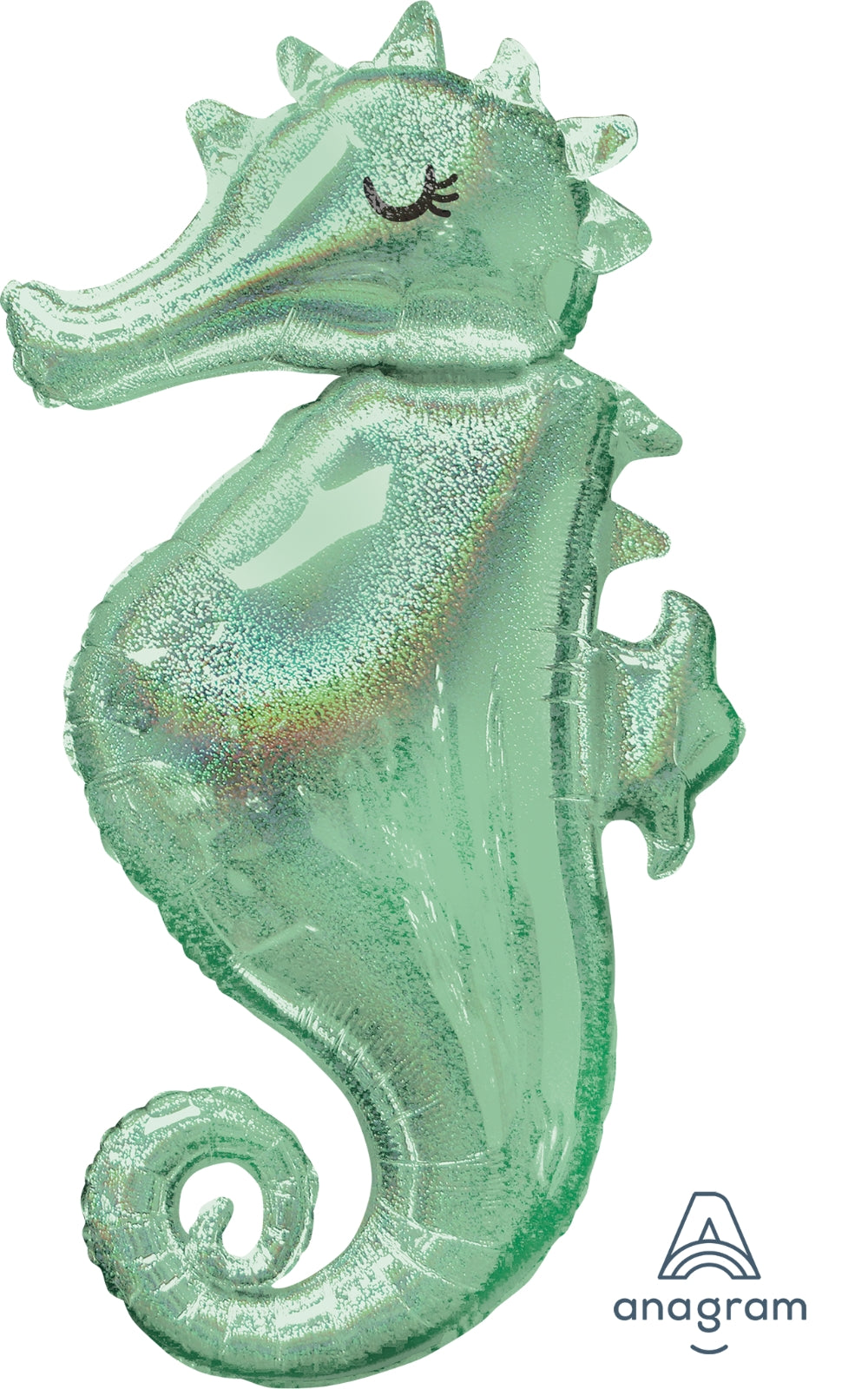 HOLOGRAPHIC SEAHORSE SUPER SHAPE MYLAR BALLOON