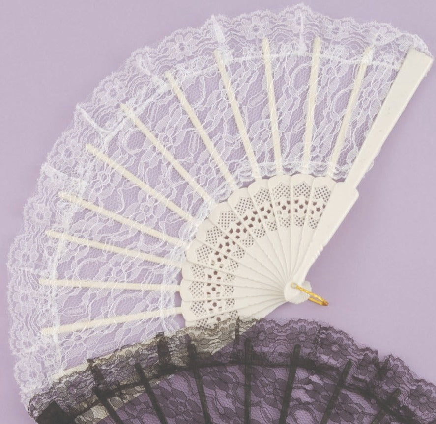 White Lace Fan