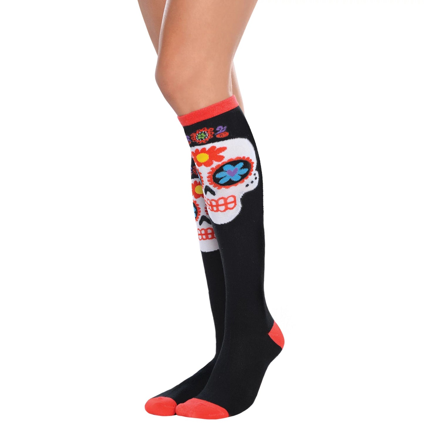 DAY OF THE DEAD KNEE HIGH SOCKS