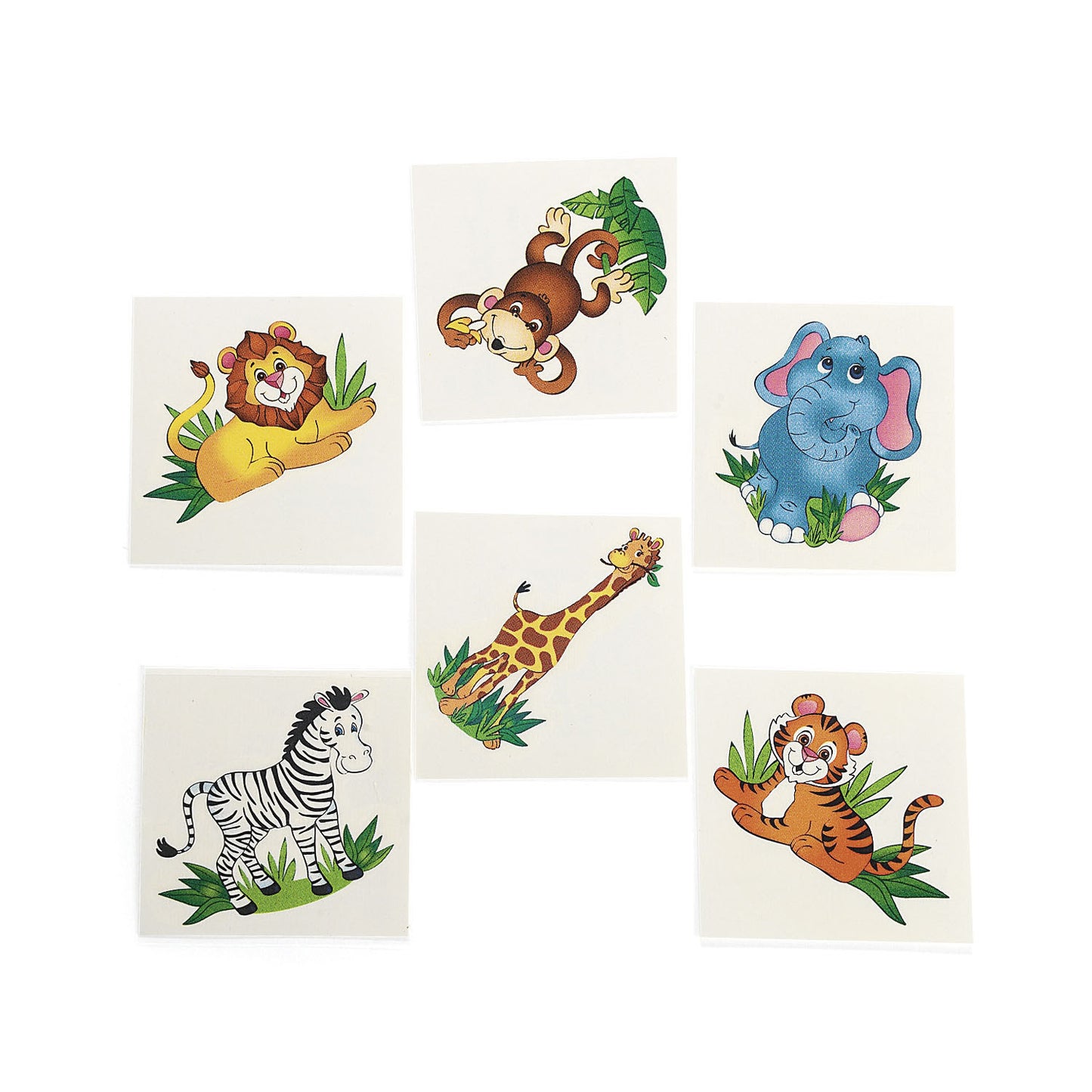 TATTOOS - ZOO ANIMAL 36 CT/PKG