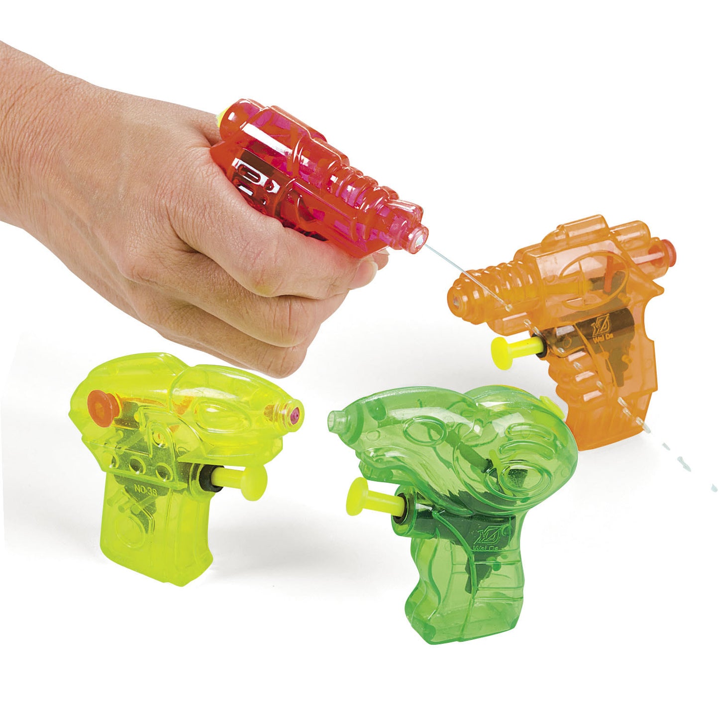 WATER GUN - PLASTIC ASST COLORS 12 CT/PKG