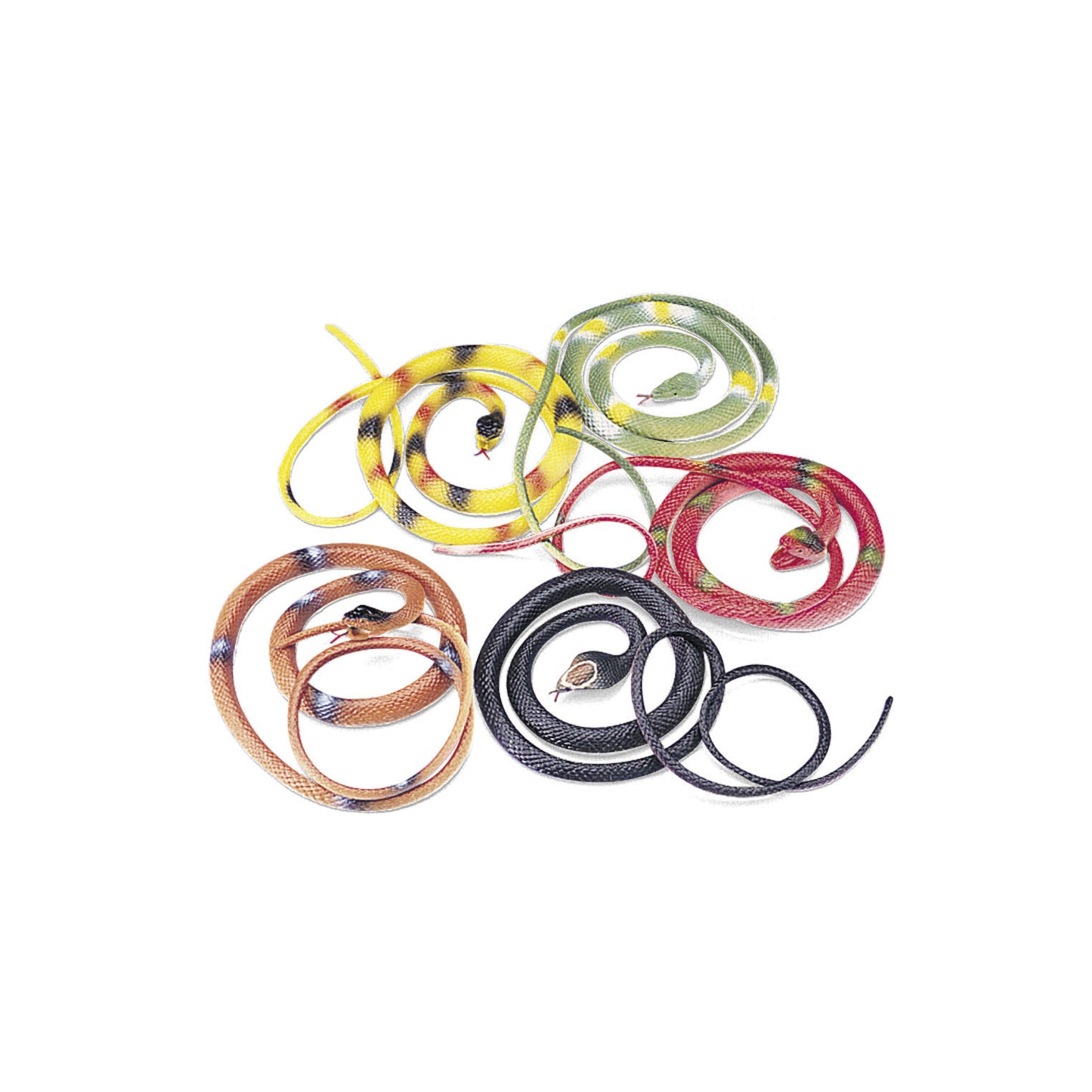 VINYL COILED SNAKES 12 CT/PKG