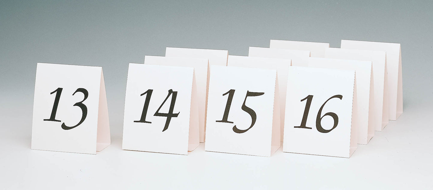 TABLE CARDS WITH NUMBERS 13-24