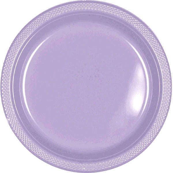 PLASTIC PLATES - LAVENDER   7"   20 COUNT