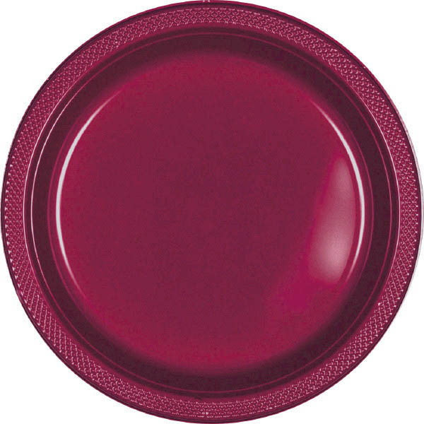 PLASTIC PLATES - BERRY   7"   20 COUNT