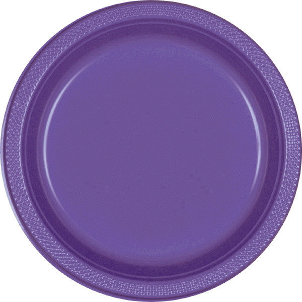 PLATE - NEW PURPLE 9" PLASTIC 20 CT/PKG