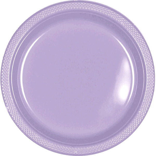 PLATE - LAVENDER 10 1/4" PLASTIC 20 CT/PKG