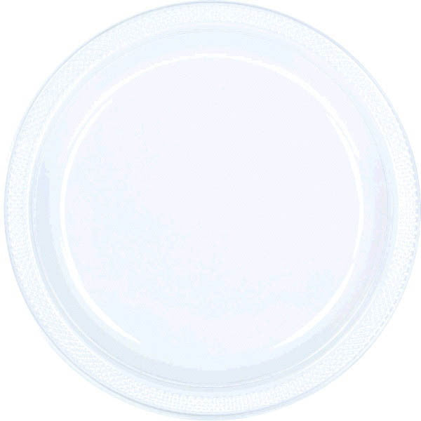 PLATE - CLEAR 10 1/4"PLASTIC 20CT/PKG