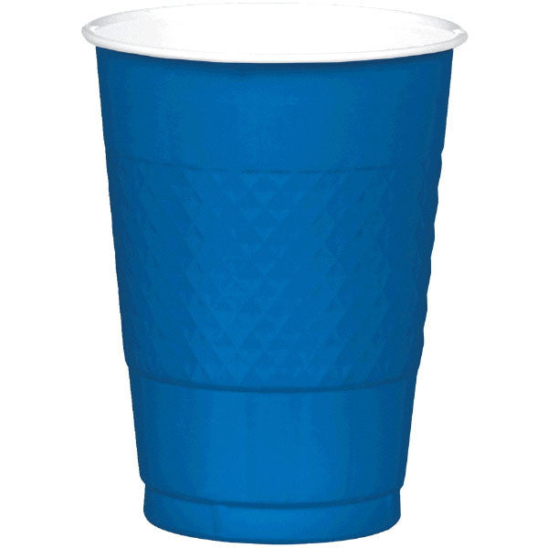 PLASTIC CUPS - ROYAL BLUE 16OZ 20 COUNT