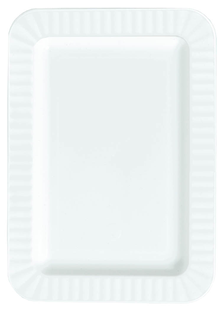 PLATE - WHITE APPETIZER 5" X 7" 32 CT/PKG