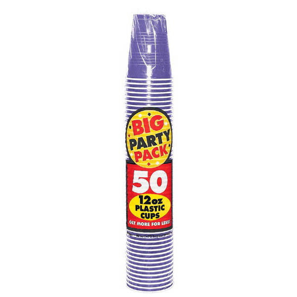 PLASTIC CUP - NEW PURPLE 12 OZ 50PCS/PKG