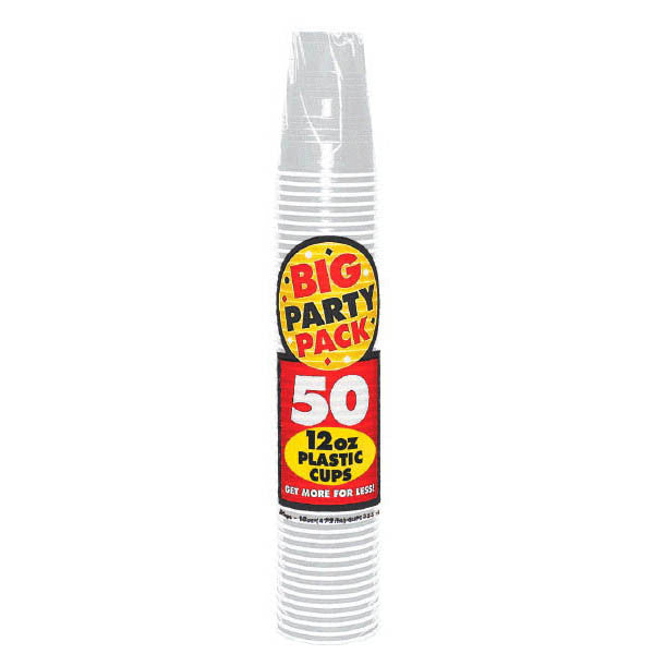 PLASTIC CUP - SILVER 12 OZ 50PCS/PKG