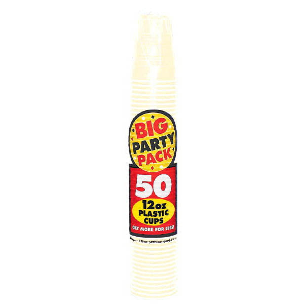 PLASTIC CUP - VANILLA CREME 12 OZ 50PCS/PKG