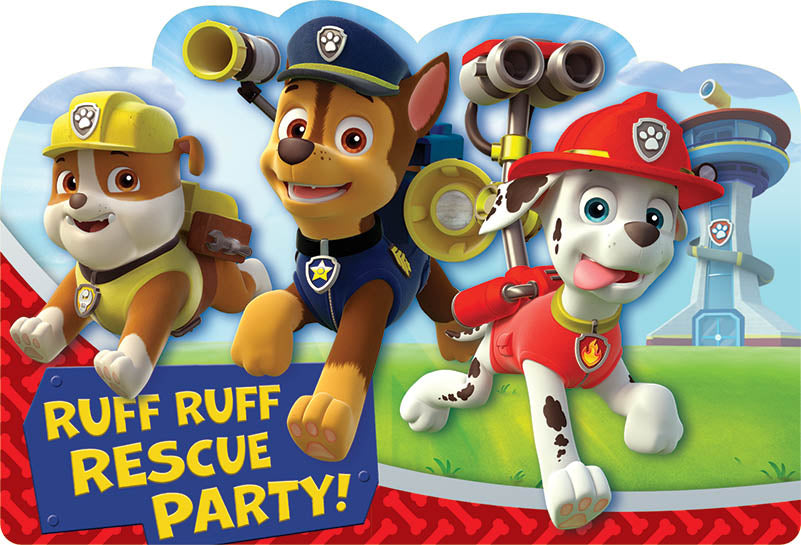 PAW PATROL INVITATIONS