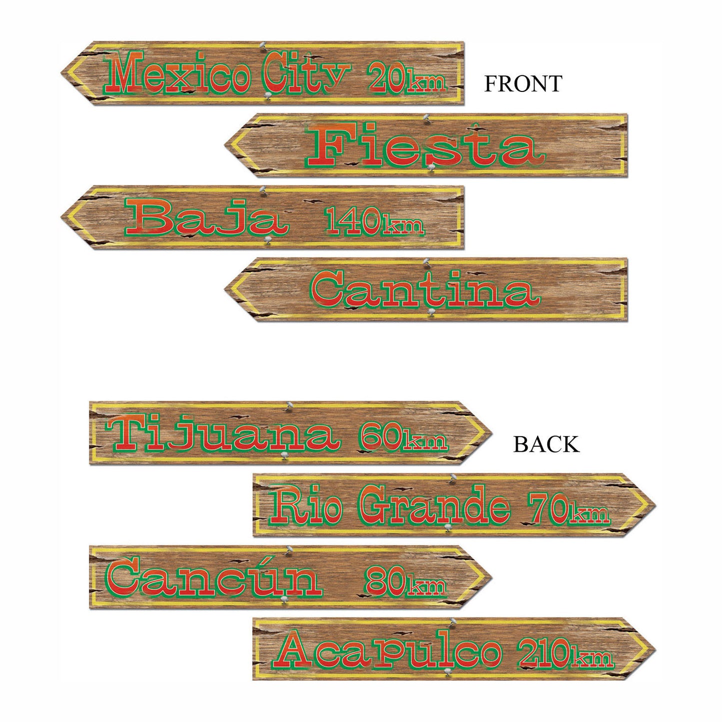 Mexico Direction Signs