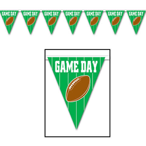 Football Game Day Pennant Banner