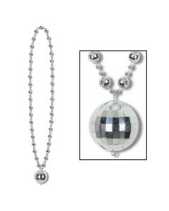 DISCO BALL BEADED NECKLACE