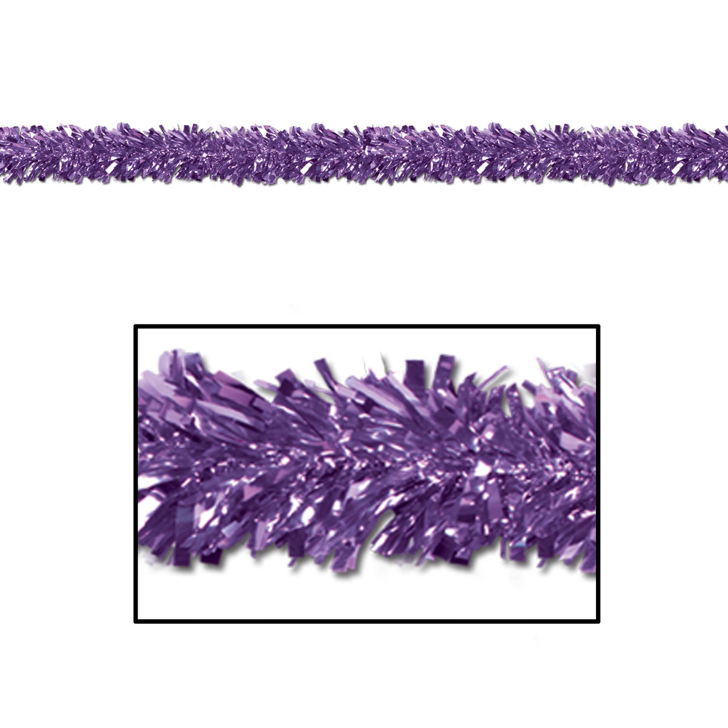 GARLAND - PURPLE METALLIC 15' X 4"