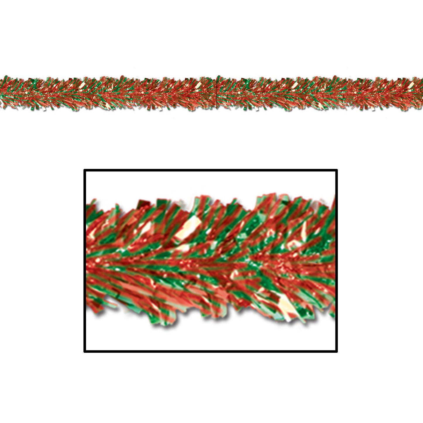 GARLAND - RED & GREEN METALLIC