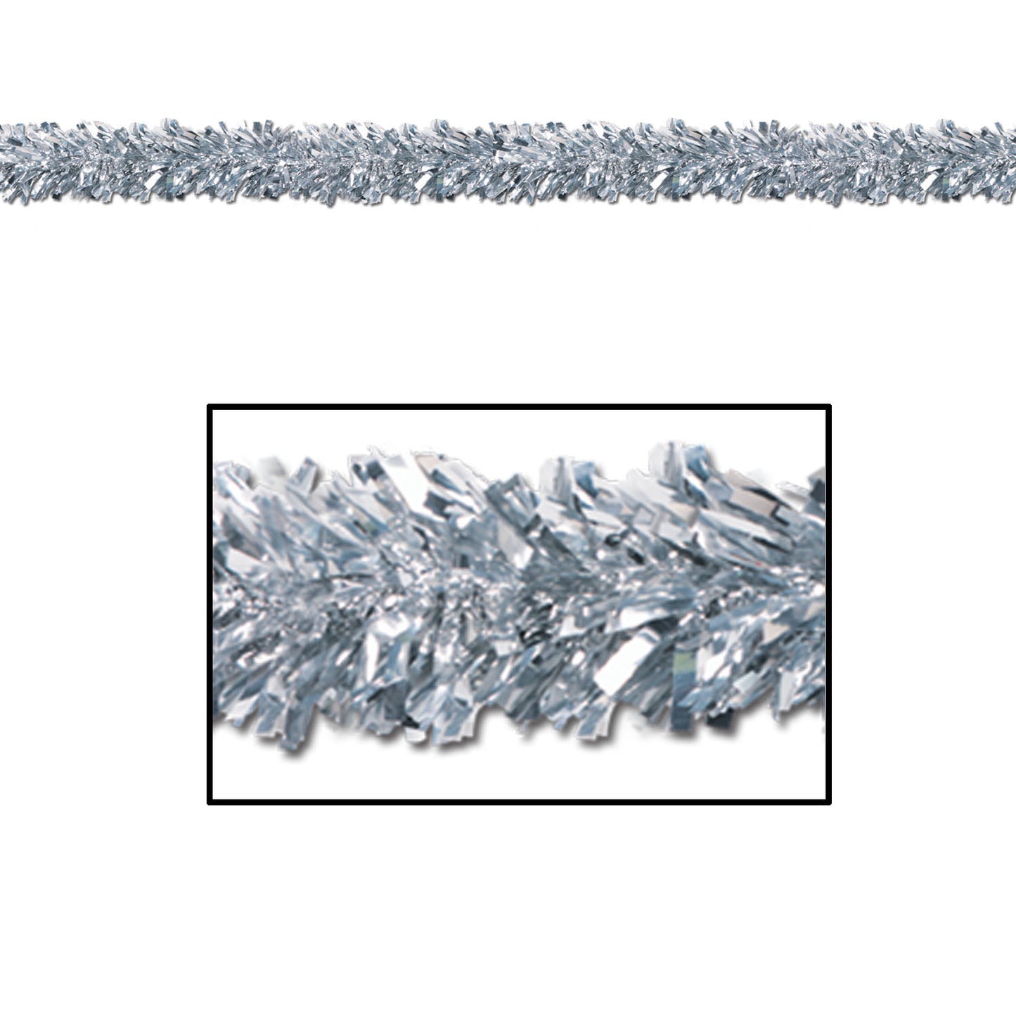 GARLAND - SILVER METALLIC 15' X 4"