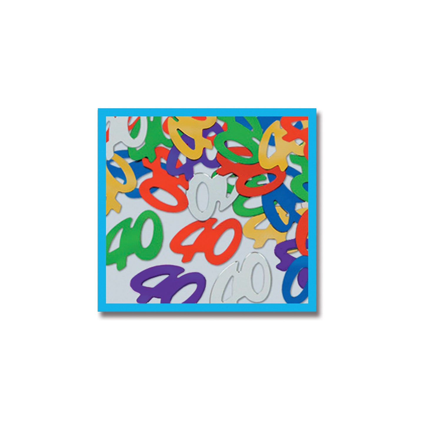 CONFETTI - 40 NUMERALS MULTI COLOR 1 OZ