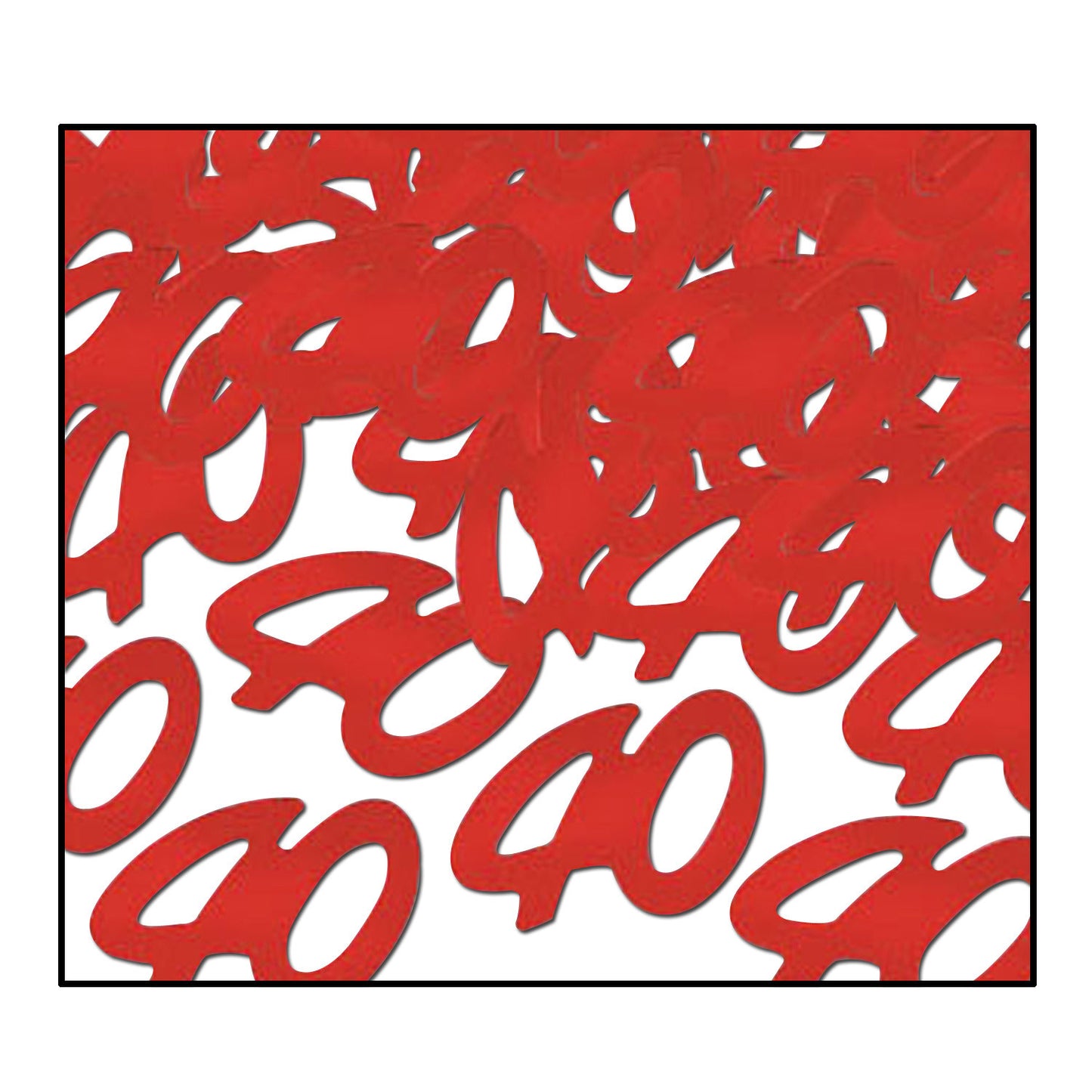 CONFETTI - RED 40 1/2 OZ