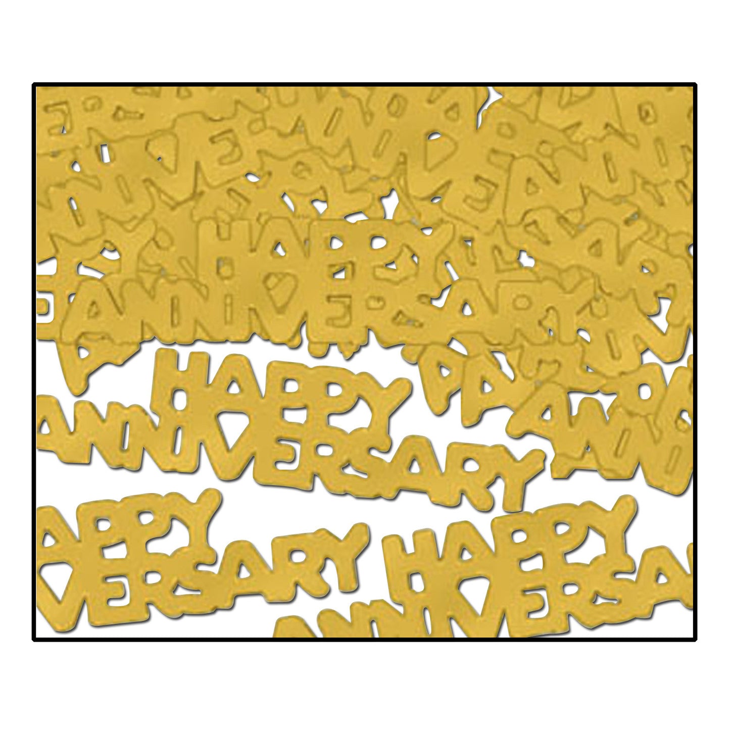 CONFETTI - GOLD HAPPY ANNIVERSARY 1/2 OZ