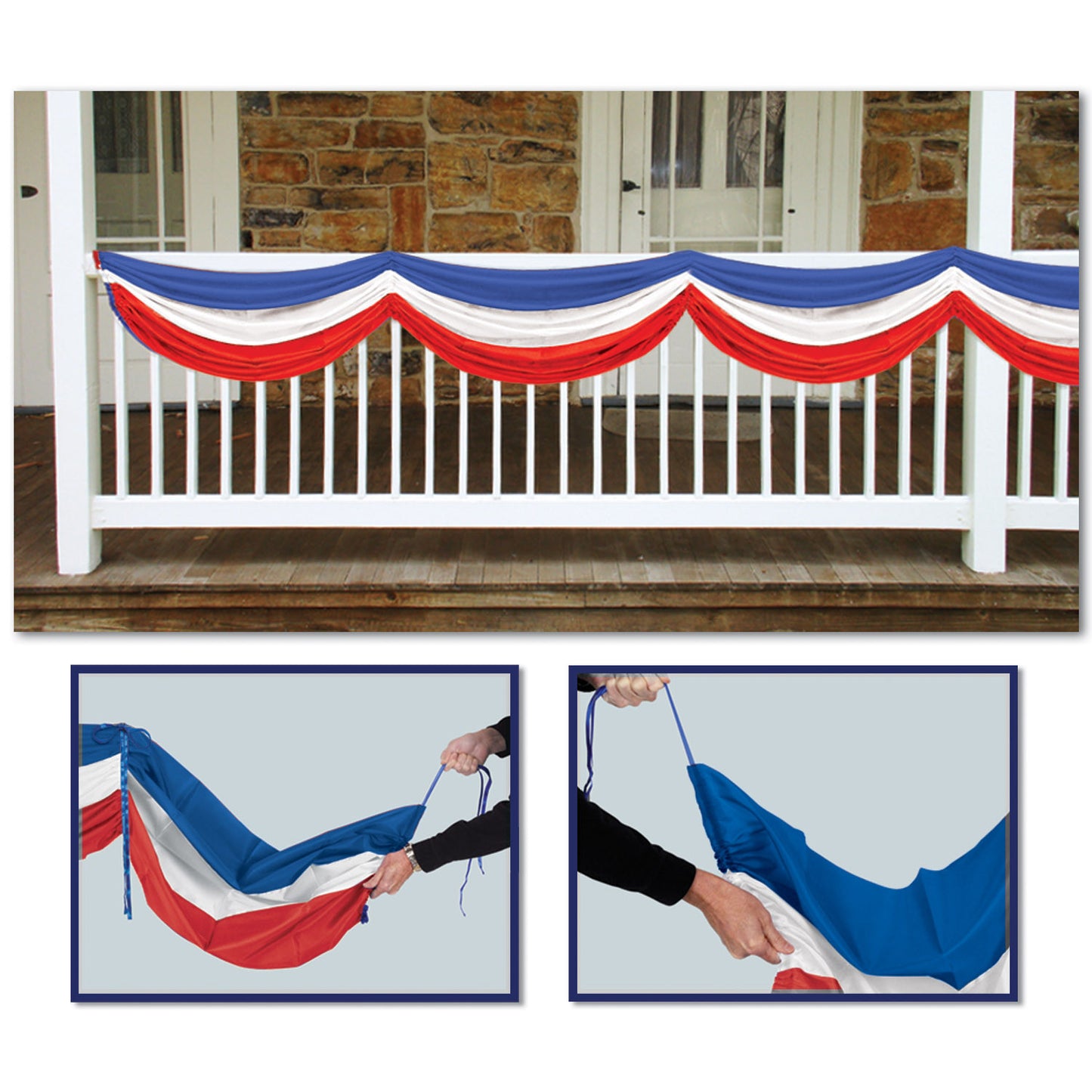 BUNTING - RWB FABRIC 70" LONG