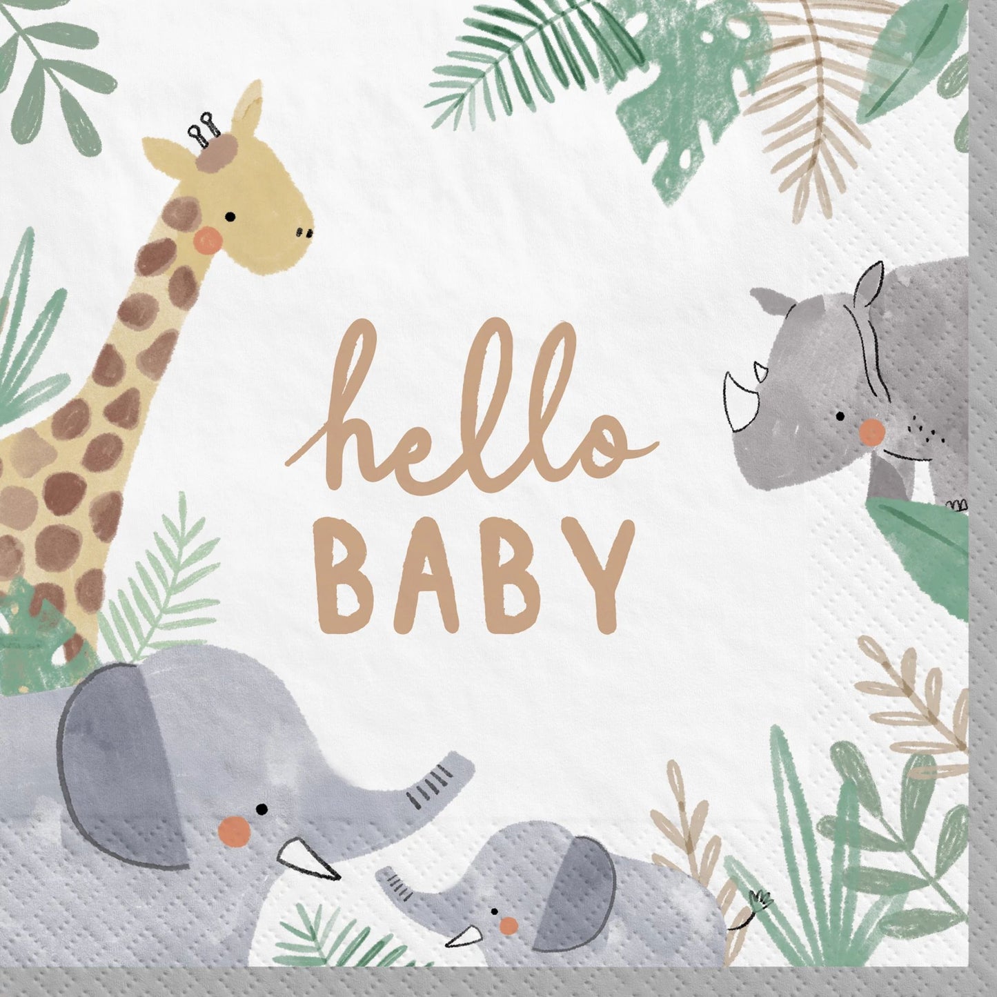 SOFT JUNGLE LUNCHEON NAPKINS