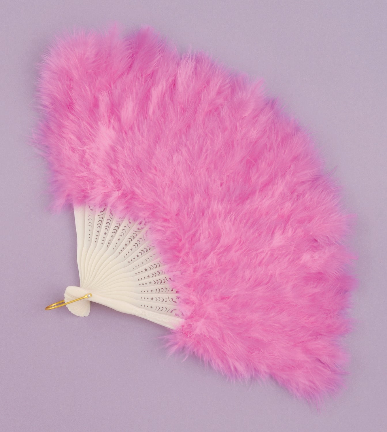 Hot Pink Feathered Fan