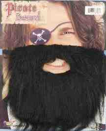 Black Pirate Beard & Moustache