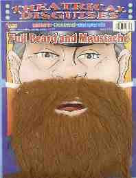 Brown Pirate Beard & Moustache