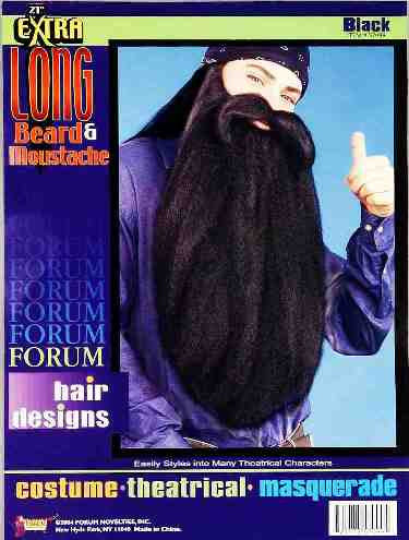 Extra Long Black Beard