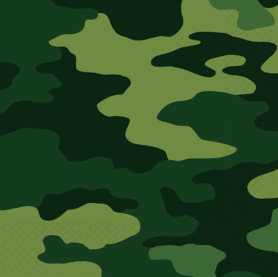 CAMOUFLAGE LUNCHEON NAPKINS