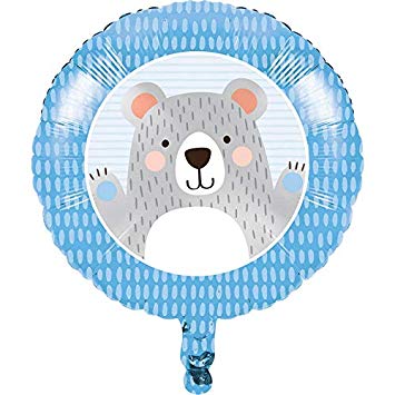 BIRTHDAY BEAR 18" MYLAR BALLOON