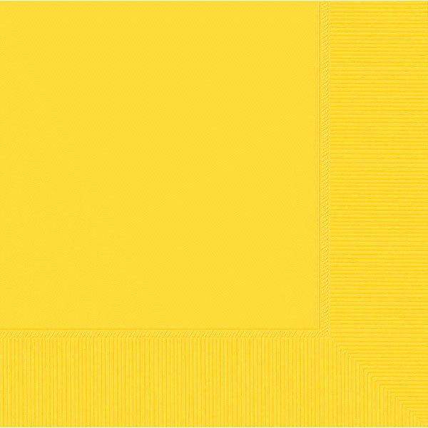 DINNER NAPKINS - YELLOW SUNSHINE     20 COUNT