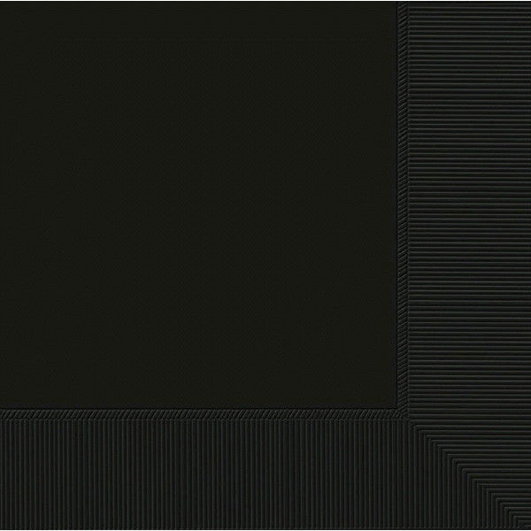 DINNER NAPKINS - JET BLACK    20 COUNT