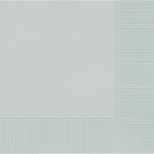 DINNER NAPKINS - SILVER      20 COUNT