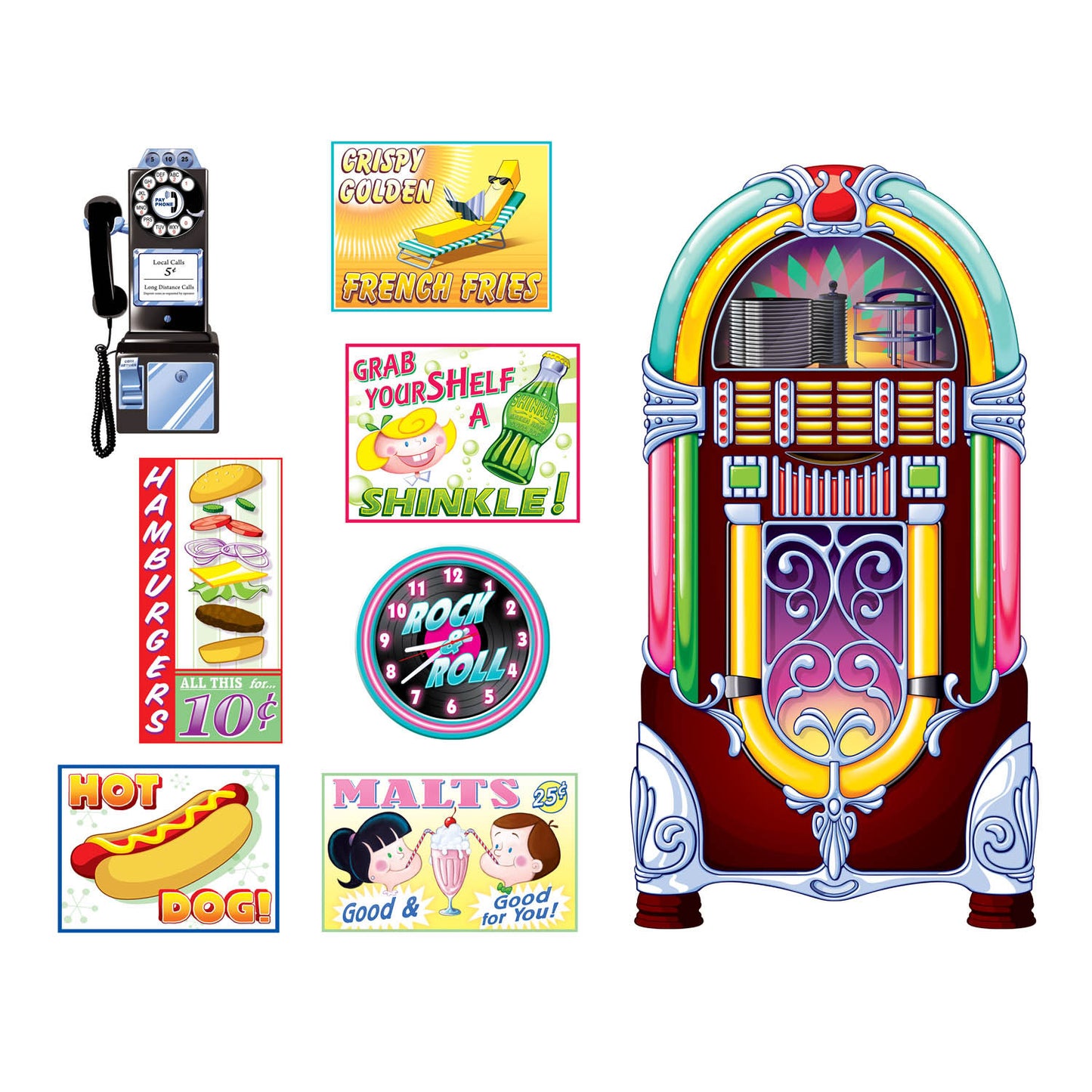 SODA SHOP SIGN & JUKEBOX