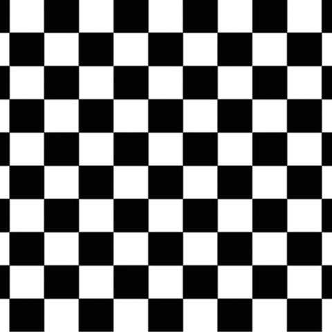 Black and White Checkered Plastic Backdrop