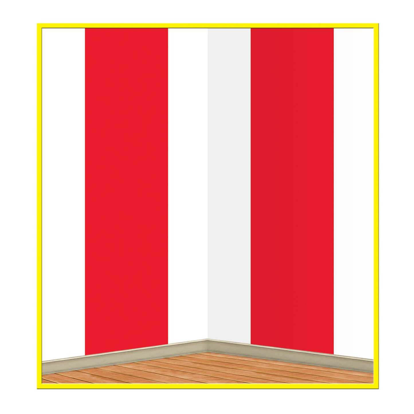 Red & White Striped Backdrop