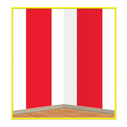 Red & White Striped Backdrop