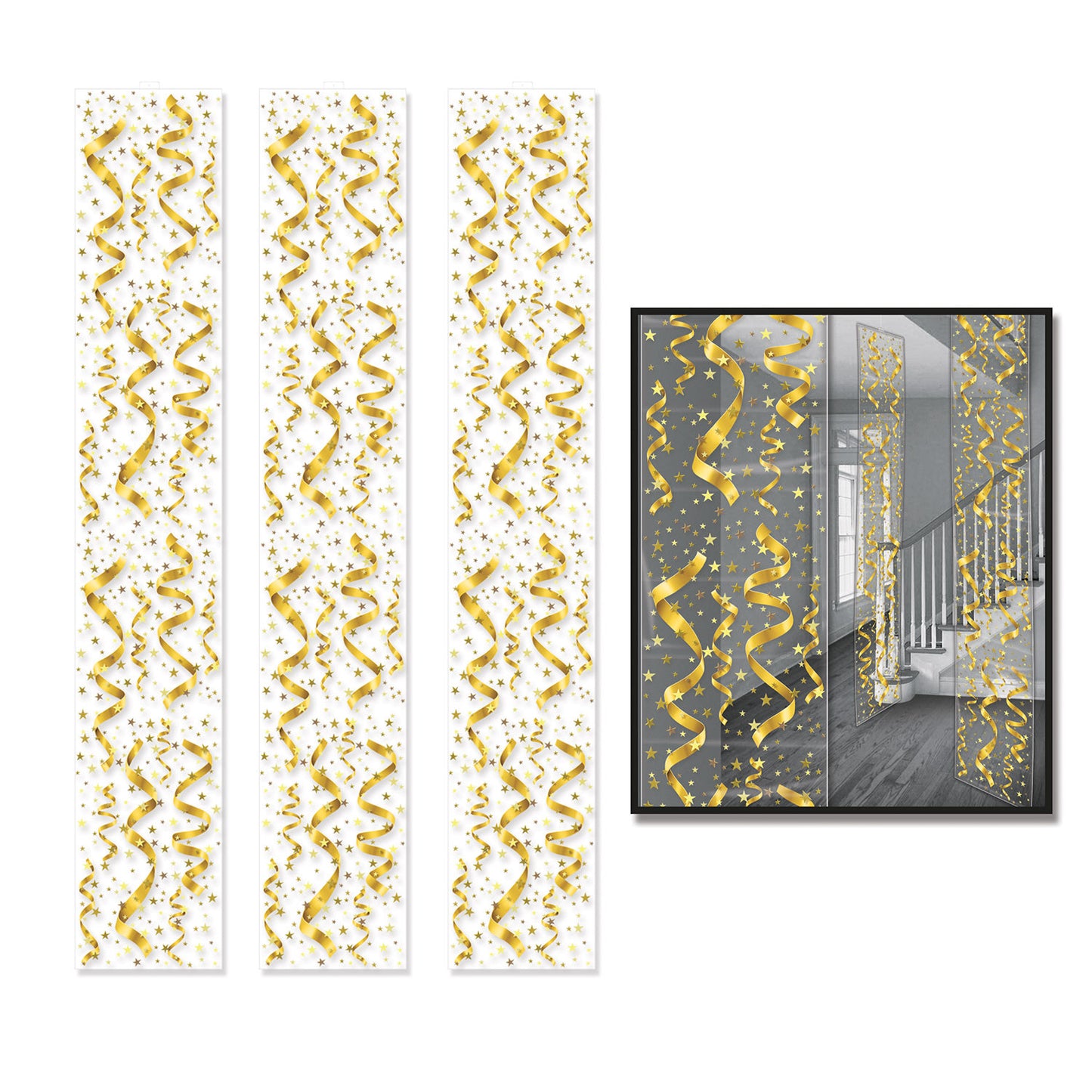 1920's Serps & Confetti Party Panels